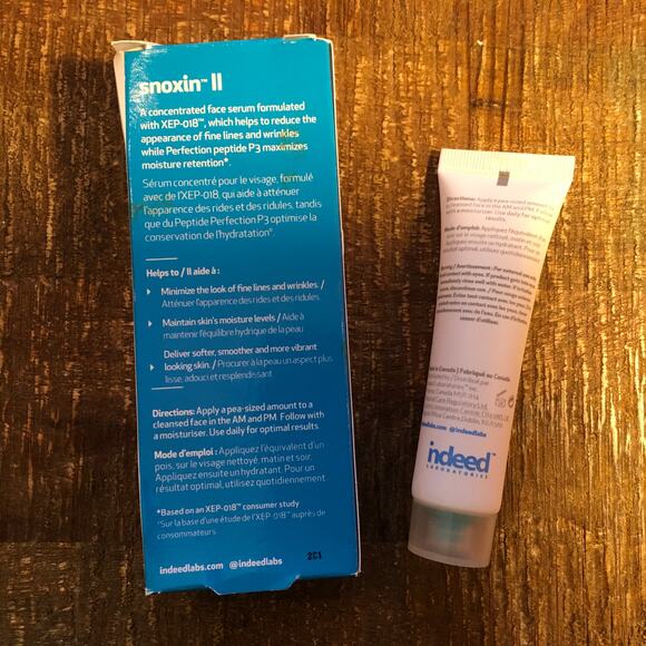 Indeed Laboratories Snoxin II Facial Line Serum Biomimetic Peptide 1.0 oz NEW - Picture 3 of 4